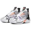 Jordan Why Not Zer0.2 SE GS Mid top Children's Basketball Shoes Gray Orange Teenagers CK0494-101