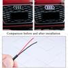 For Audi S S3 2026 Hot For Audi Hub Caps Audi Car LED Front Grille Logo Lamp Static White Light 249 273 285mm For AUDI A3 A4 A5 A6 A7 A8 S3 S4