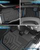 Cartist 3D Floor Mats for Toyota Hiace 200 Series Compatible with and 8th Generation 2004 and TPE Material Custom Easy Protective Car 3PSC Pattern