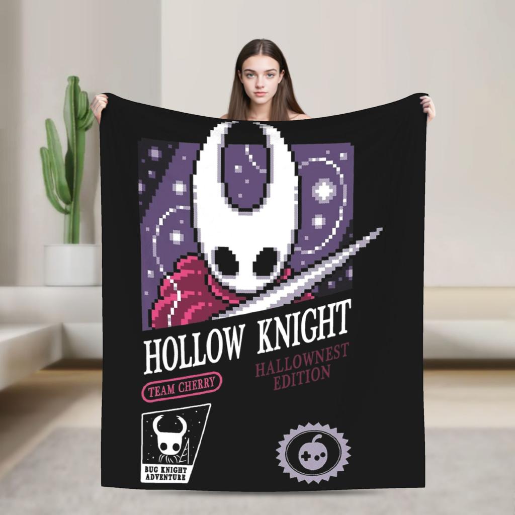 Hollow Knight Advanture Game Fashion Blanket Fleece Textile Decor Cartoon Cute Breathable Warm Throw Fashion Blankets for Bedding