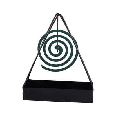 Dreieckige Form Eisen Mückencoil-Halter Vertikal Anti-Verbrühung Mückenräucherständer Langlebig Tragbar Dreieck-Coil-Schale Terrasse