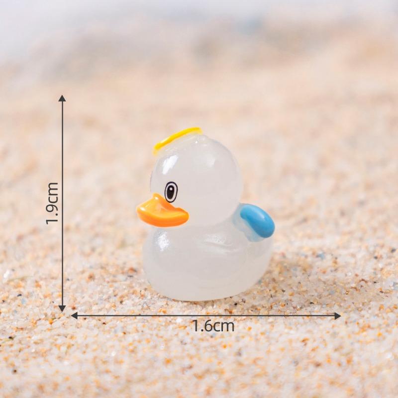 

Jesus Loves You Duck Little Yellow Duck Figurine Decorative Accessories Mini Micro-landscape Ornaments 7#