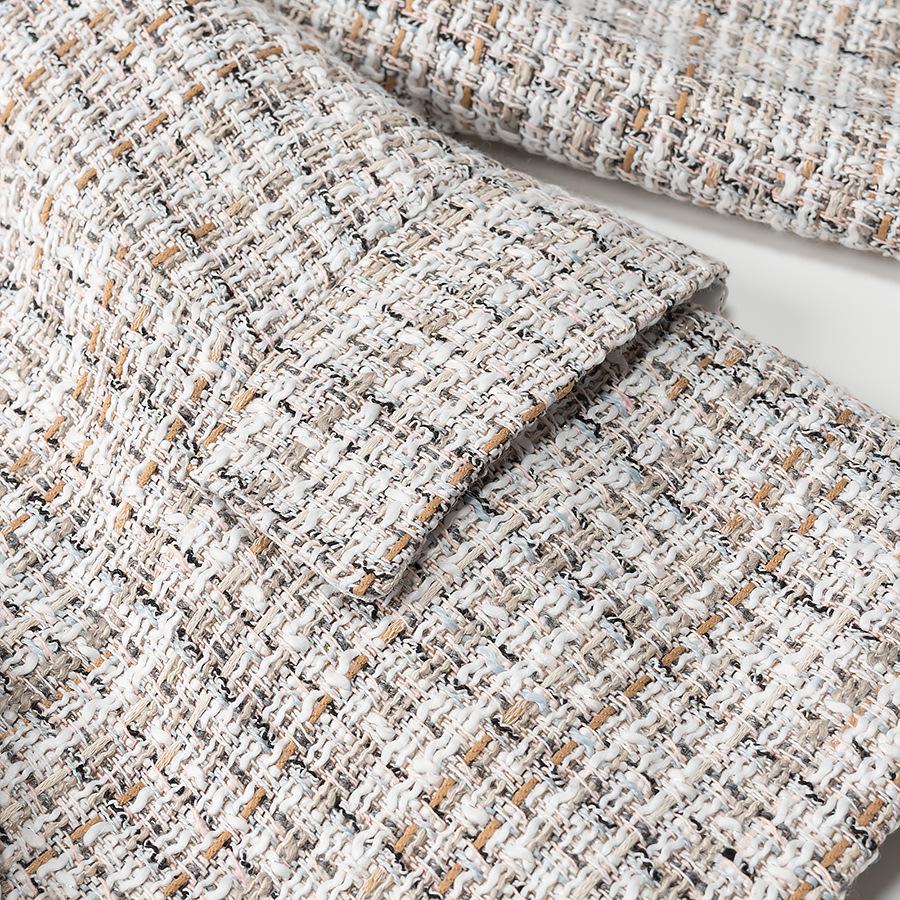 2025 Spring Women's Chic European & American Style Plaid Top and Skirt-Pants Set