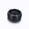 Punk Vintage Stainless Steel Black Ring for Men Fashion Charm Jewelry Wedding Engagement Band Quality Brushed Ring Accessory