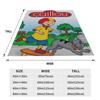 Caillou Animation Cartoon Knitted Blankets Coral Fleece Plush Anime Skateboard Lightweight Thin Throw Blanket Outdoor Bed Rug