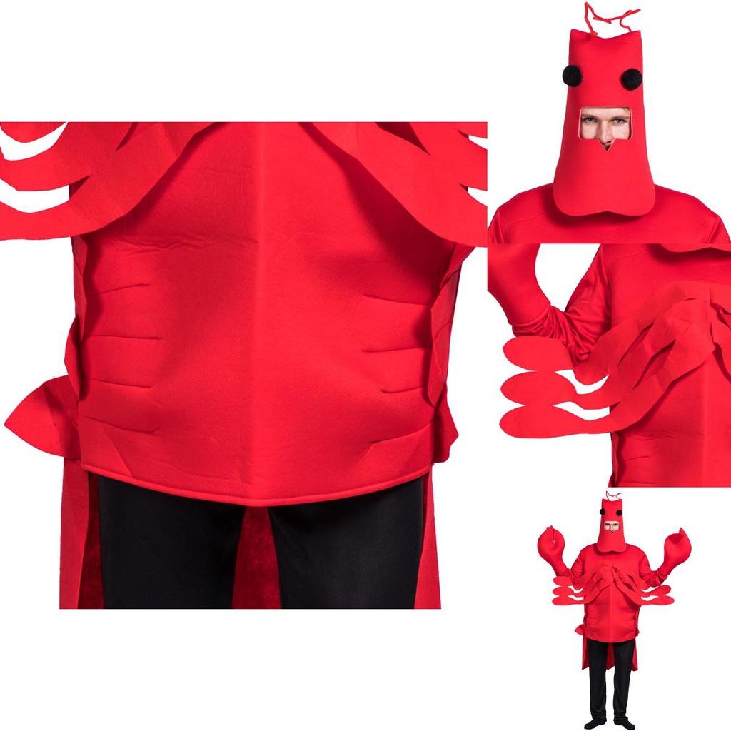 Red Lobster Performance Costume Vibrant Cosplay Prop Perfect For Halloween And Stage Shows
