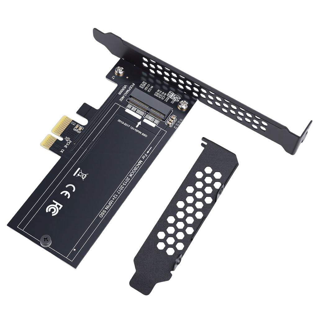 12+16 Pin SSD zu M.2 KEY M PCI E 1X Adapterkarte Passend für MacBook Pro 2013 2017 Modell Laptop Plug and Play