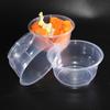 Chahua Disposable Round Plastic Take-out Bowls with Lids