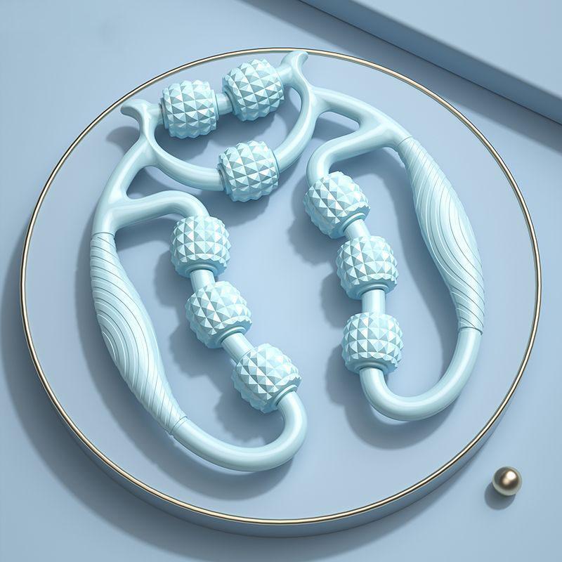 Circular Leg Massager Multi-Wheel Deep Tissue Roller for Thighs Calves Muscle Relief Portable Yoga Fitness Tool Home Gym Recovery Equipment