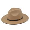 1 Pezzo Cappello Fedora alla Moda in Lana da Uomo Autunno Inverno a Tesa Larga Cappello Jazz Lana Sintetica da Donna Feltro Cappello Britannico