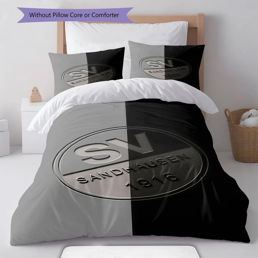 SV Sandhausen Bedding Quilt Set Quilt Cover Pillowcase Home Decoration Birthday Gift (1 * duvet cover + 2 * pillowcase, without core)