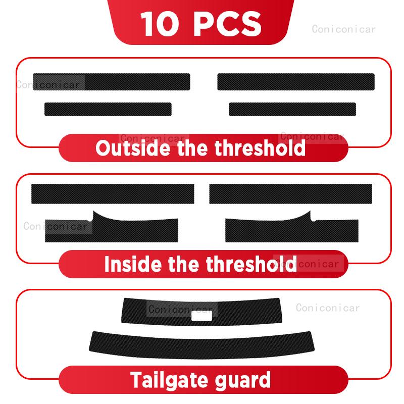 Car Carbon Fiber Door Sill Sticker For MG ONE 2025 Threshold Pedal Anti-scratch Interior Decoration Accessories