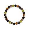 Festive Gifts Tiger Eye Black Onyx Green Prehnite And Smoky Quartz Beaded Bracelet Fashion Jewelry Daily Wear Simple Versatile Accessory
