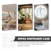 2 Pcs Napkin Box Baby Wipes Diapers Wet Container Pp Reusable Dispenser Refillable