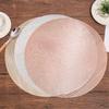 15" New 3 Color Nordic Flowing Sand Pattern Hollowed Out PVC Meal Mats Home Hotels Heat Insulation Antiskid Dining Table Mat