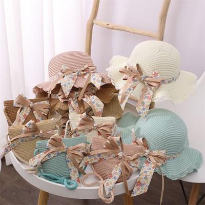 Big Brim Sun Hat Breathable Baby Accessories Holiday Handbag  Children Girls