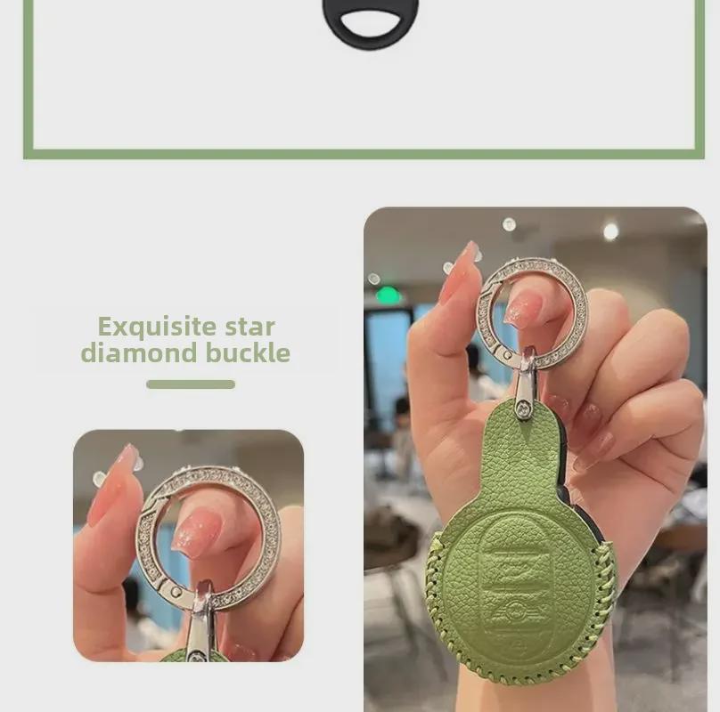 Originální kožený obal na klíče pro BMW Mini Cooper - High-endová přezková taška pro ženy