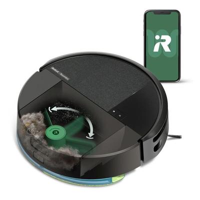 Robot Vacuum Cleaner Mop - IROBOT Roomba 205 Combo Compactor - 3h - 7000 Pa - 1820 Ml - Black