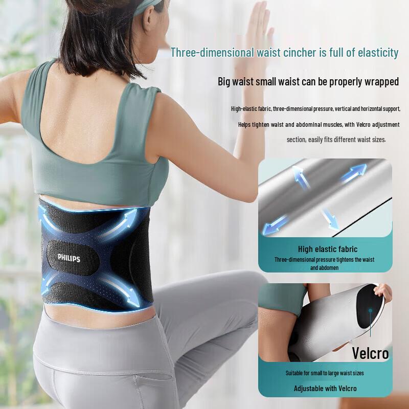 Philips PPM3305B EMS Wireless Waist Massager Belt