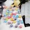 1PC Diy Crystal Dropper Mold, Number Square Bead Letter Bracelet, Bracelet With Accessories, Resin Silicone Mold