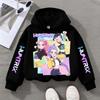 KPop Demon Hunter Cute Printed Girls' Hoodie Children's Autumn and Winter Casual Fashion Warm Pullover Sweatshirt
