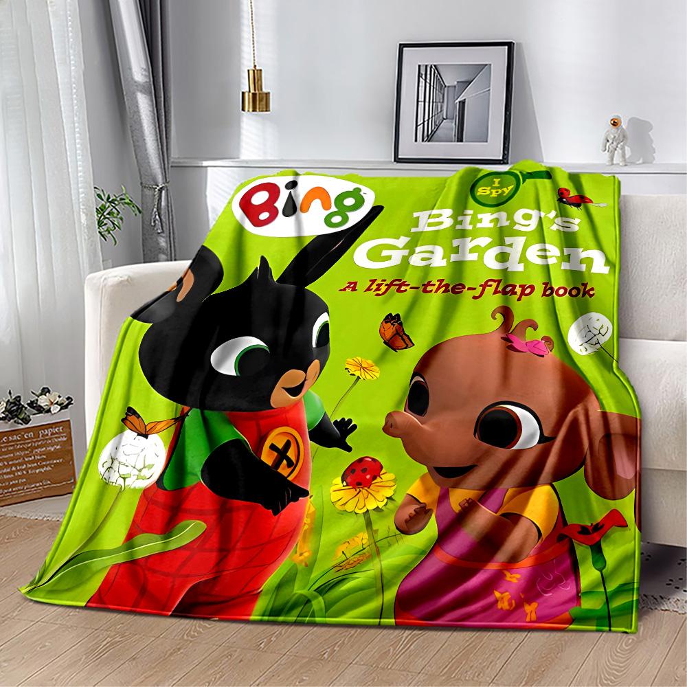 Bing's Birthday Celebration Blanket Ultra-Soft Perfect for Picnics Couch Office Chair for All Seasons Modern Unique Gift for Family and Friends Campin