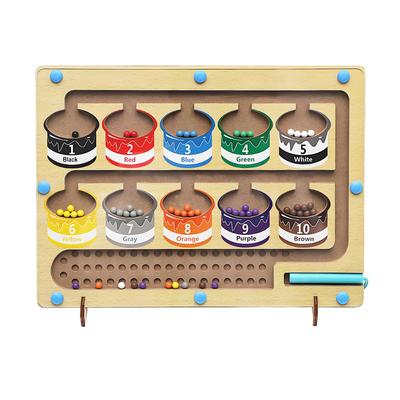 SINGERTOP Educational Montessori Toy, Wooden Matching Game, Color and Number Development, Fingertip Training, Early Development, Boys and Girls, Ages