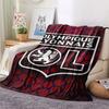 Olympique Lyonnais FlAannel Blanket, High Quality Comfortable for All Seasons, Home Decor, Warmth and Comfort