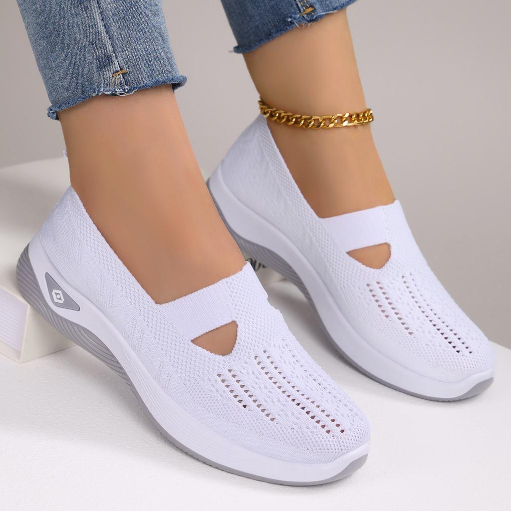 Fashion 2026 Women's Sneakers Breathable Slip On Walking Shoes Mesh Low Top Womens Vulcanized Shoes Soft Sole Lightweight Women Shoes