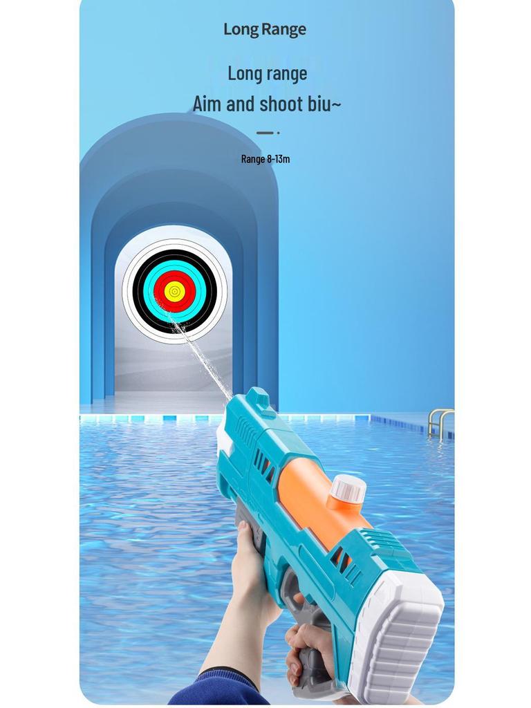 High-Capacity Summer Water Gun for Kids - Pull-Out Sprayer for Beach and Splash Party Fun