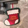 Cute Cartoon Christmas Hanging Hand Towels Super Absorbent Soft Coral Fleece Perfect For Kitchen Bathroom Holiday Home Decor