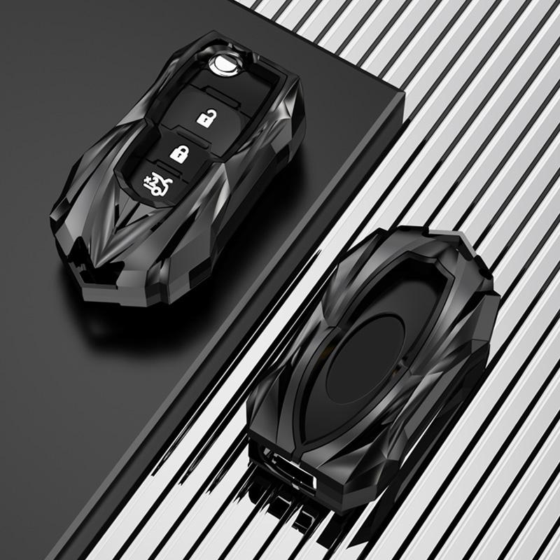 Fit for Chevrolet Car Key Case Cover Shell Ring Housing Chain Chevy Cruze Trailblazer Trax Spark Cross Aveo Malibu Onix Cobalt