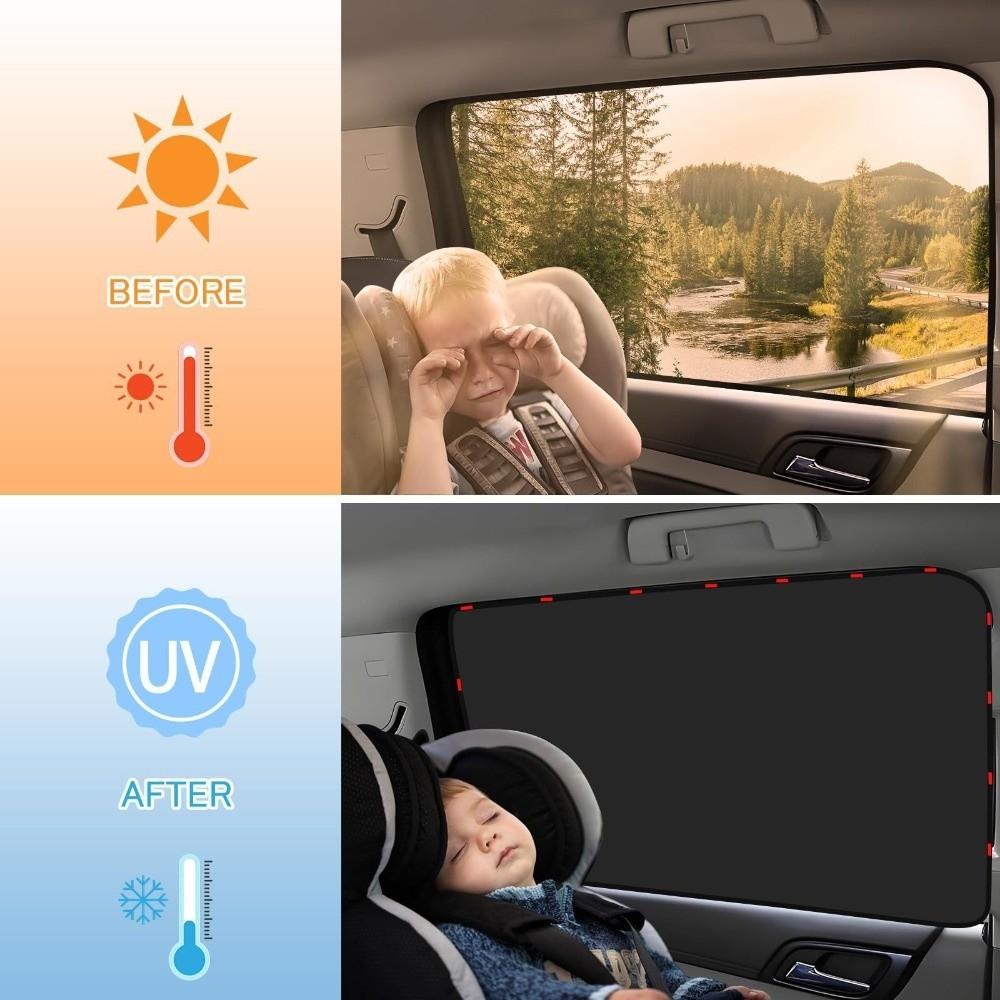Heat Reduction Magnetic Sunshade Curtain Privacy Protection Auto Sunshade For Taking a Nap