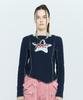 LARTIGENT L6 Overlock Unbalance Sleeve Tee(Navy)