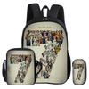 Ronaldo Kinder Lernertaschen CR Fußballstar Alltagsrucksack mit USB-Schnittstelle Tragetasche für Schüler Rucksack Fußball Sportrucksack Jugendgeschenk
