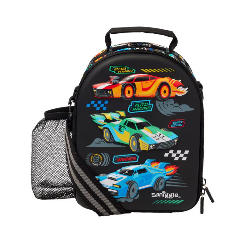 Smiggle Cartoon Backpack for Primary Students with Name Card & Trolley