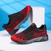Large size fly-woven breathable casual shoes spring and autumn mesh comfortable and lightweight running shoes soft sole non-slip sports shoes new