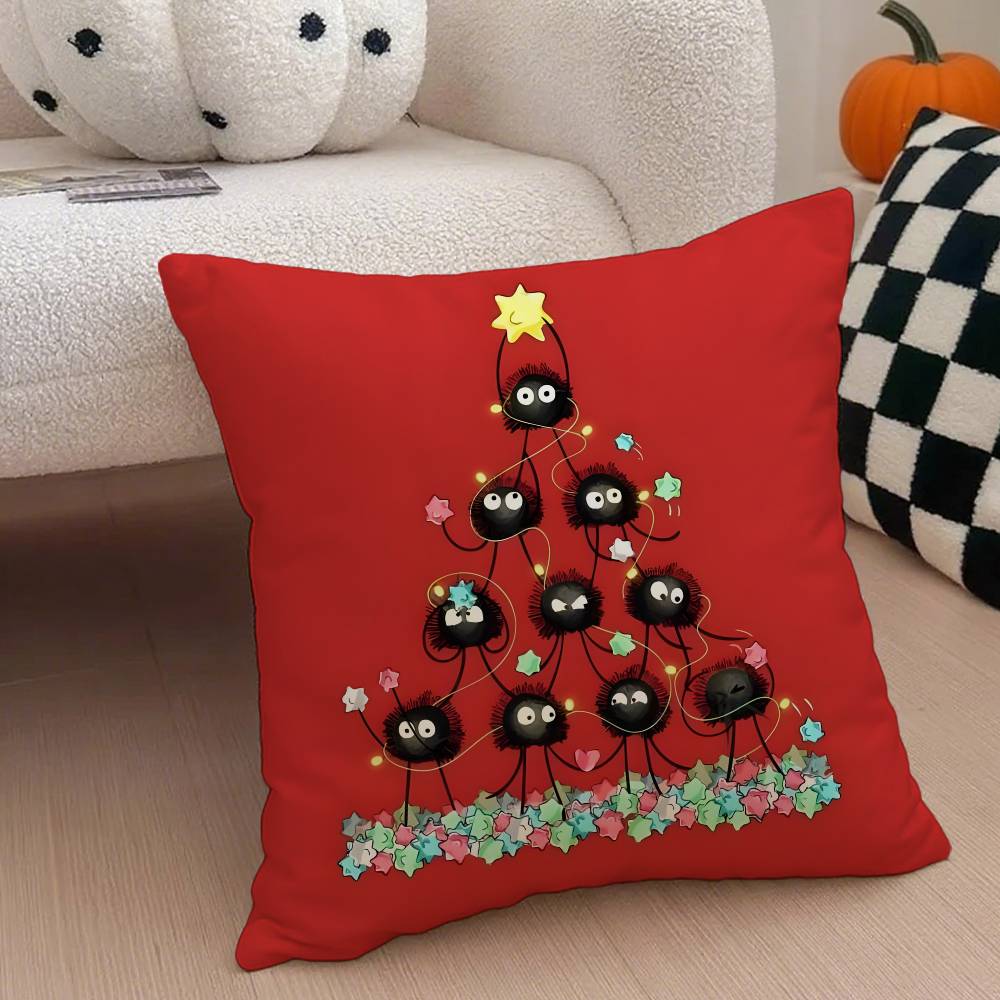 Fairydust Pillow Case Anti-dustmite Pillowcase Invisible Zipper Silky Short Plush Sofa Cushion Cover