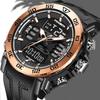 FOXBOX New Fashion Mens Watch Military Waterproof Sport Watches Army Big Dial LED Digital Wristwatches Stopwatches For Male