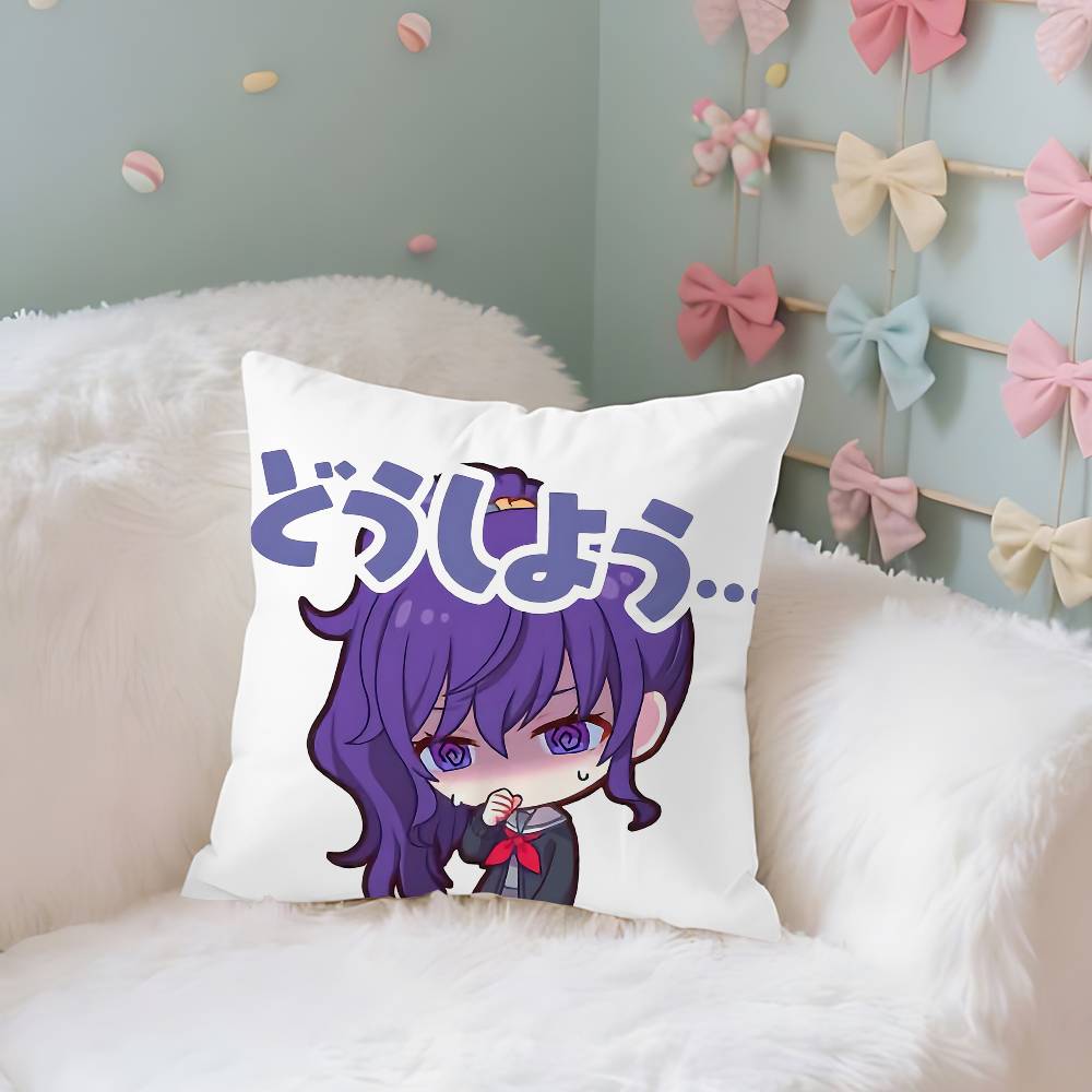 

AAsahina MMafuyu ChibiS Наволочка Чехол для декоративной подушки Нордический Винтажный Стиль Чехлы для подушек Дом Гостиная Диван Кушетка Сиденье 40x40 cm