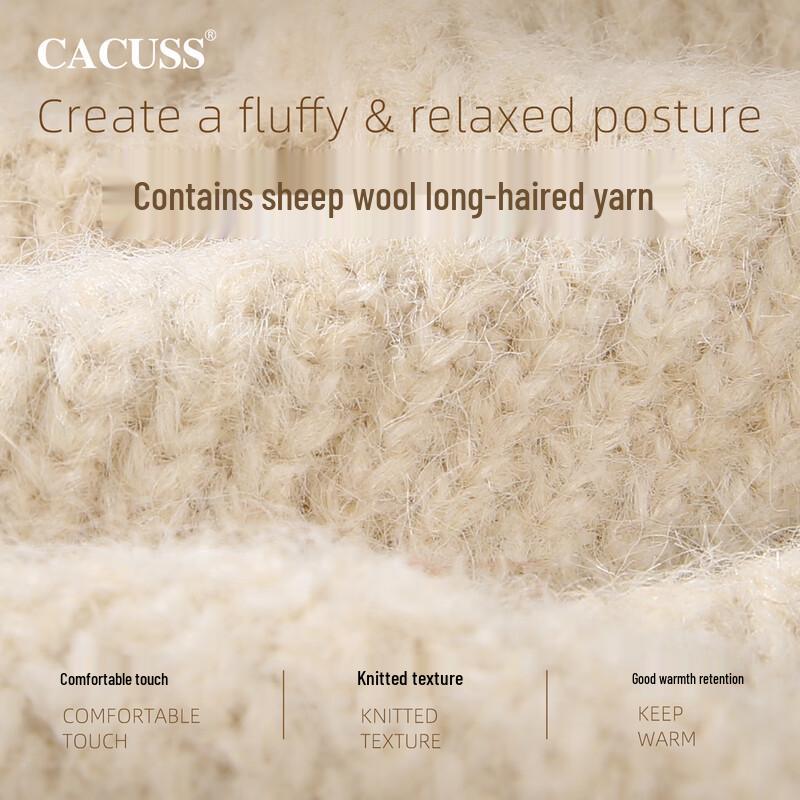 CACUSS Women's Autumn/Winter Warm Cross-Design Neck Scarf