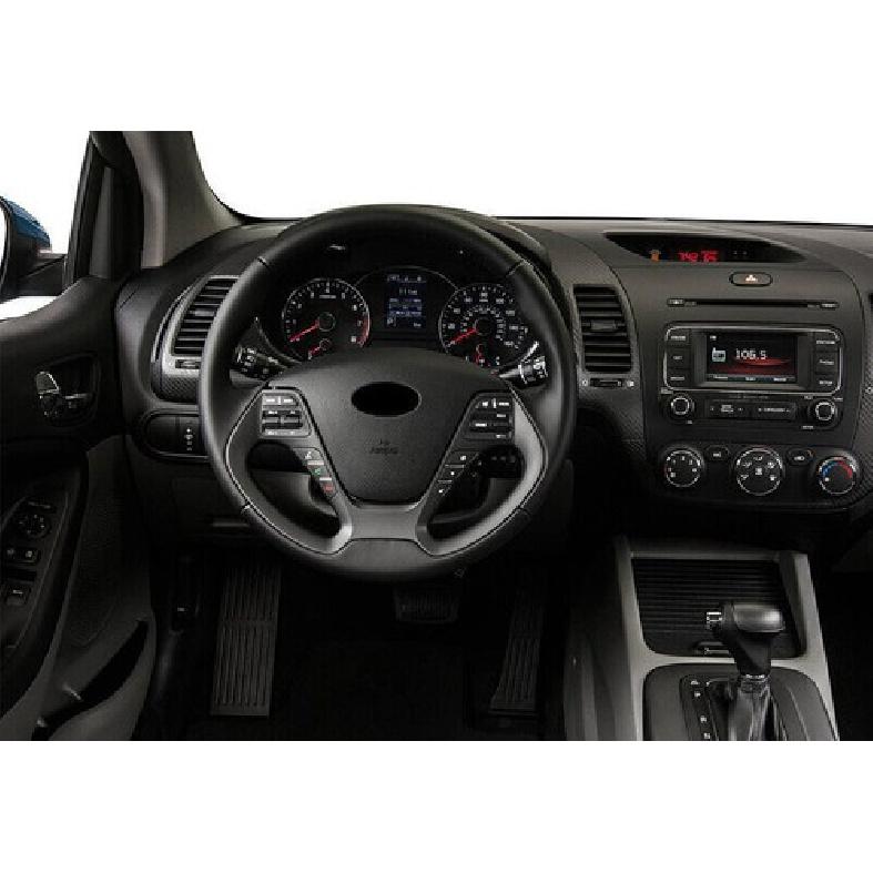 For Kia Forte/K3 DX 2014-2018 Carbon Fiber ABS Steering Wheel Button Cover Trim