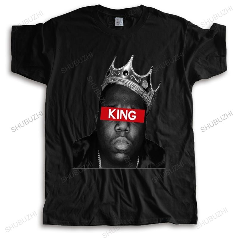 New Arrived Biggie Smalls T Shirt Men Hip Hop King Crown Tshirt Gangsta Rap BIG Tees Music Star Short Sleeve Top Clothing