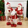 1pc Big Size Retractable Santa Claus Snowman Elk Xmas Figurines Christmas Decoration Gift Xmas Tree Ornament