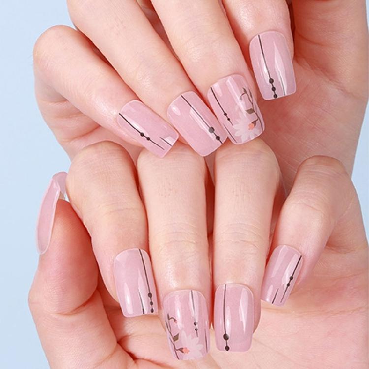 Wearable Gels Nails Stickers French Styles Nails Art Stickers Nails Polish Wraps Cured Gels Nails Strips