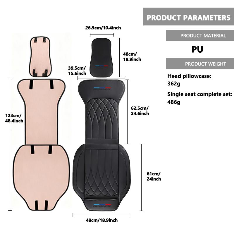Car Seat Cover Rear Cushion Protector Mat Non Slide Four Season Pad For BMW 1 3 4 5 6 7 Series M X1 X3 Performance Alpina G20