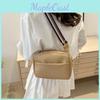 Sac à bandoulière carré élégant style streetwear pour femmes en matériau PU souple