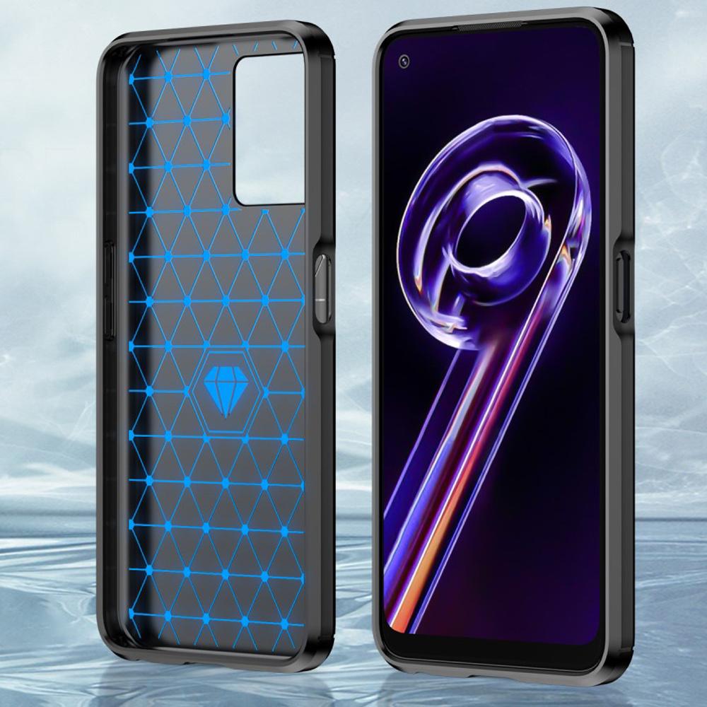 Case for Realme 9 Pro / OnePlus Nord CE 2 Lite 5G, Karbon, Black