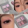 Blue and Black Diamond in the Debris Smoky Makeup! Five Colors Eye Shadow Plate Matte Shimmer Cement Gray Earth Color Makeup 2025 New Arrival