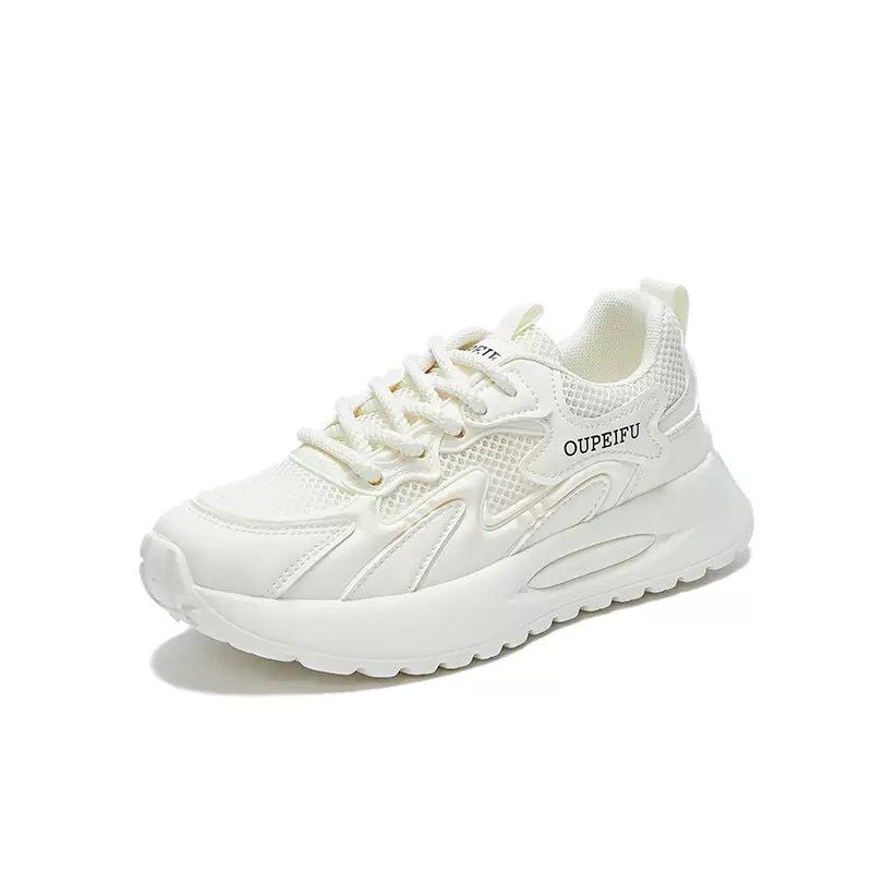 Summer Women's Shoes New Breathable Mesh Sports Shoes Children's Versatile Thick-soled Casual Soft-soled Running Dad Shoes